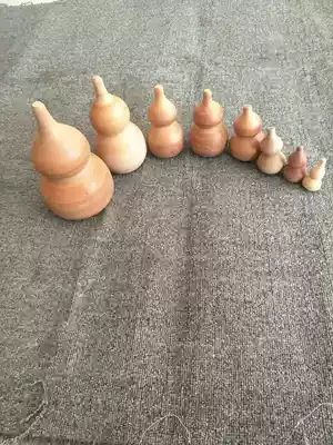Solid Wood gourd ornaments pendant living room decoration gourd log hand craft gourd gourd handle