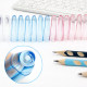 Thin Pencil Cap Large Triangular Pencil Cover Transparent Pen Receiver 322 Lead Protective Cover Extender 0.9cm