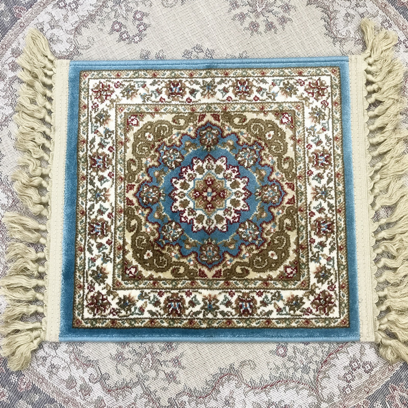 Xinjiang Woven Silk Blanket Carpet Car Sofa Cushion Armrest Mat Water Cup Teapot Anti-Burn Mat Mouse Pad-Taobao