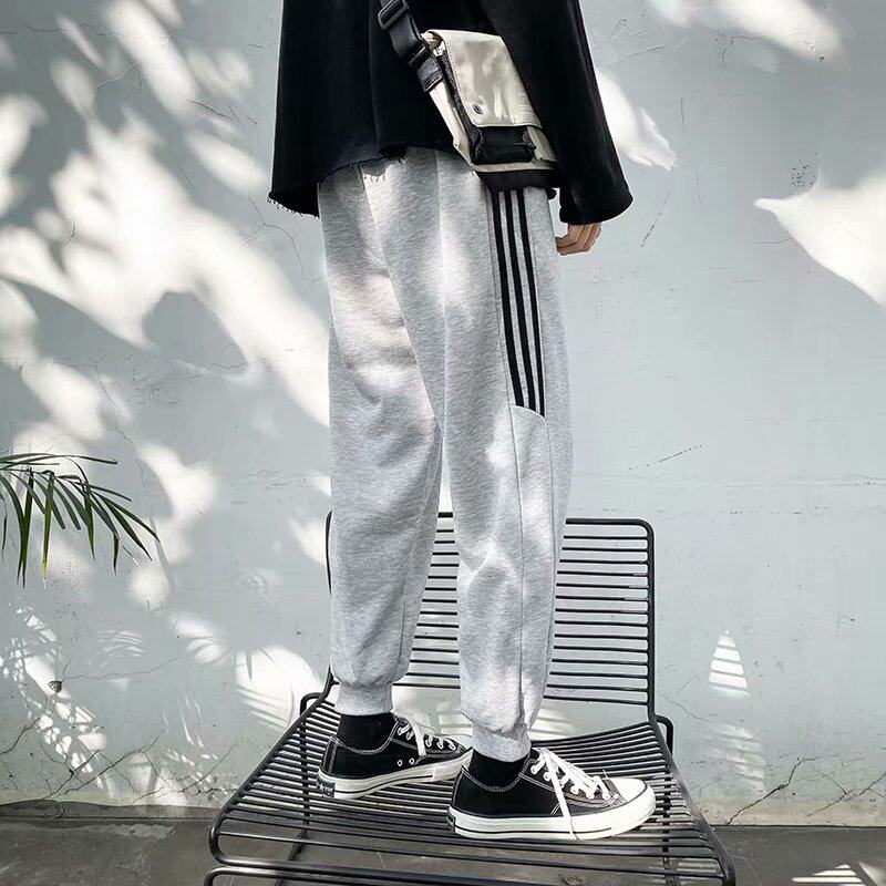 Spring and summer thin sports casual pants men Korean version of the trend pants Hong Kong wind students wild toe ankle-length pants