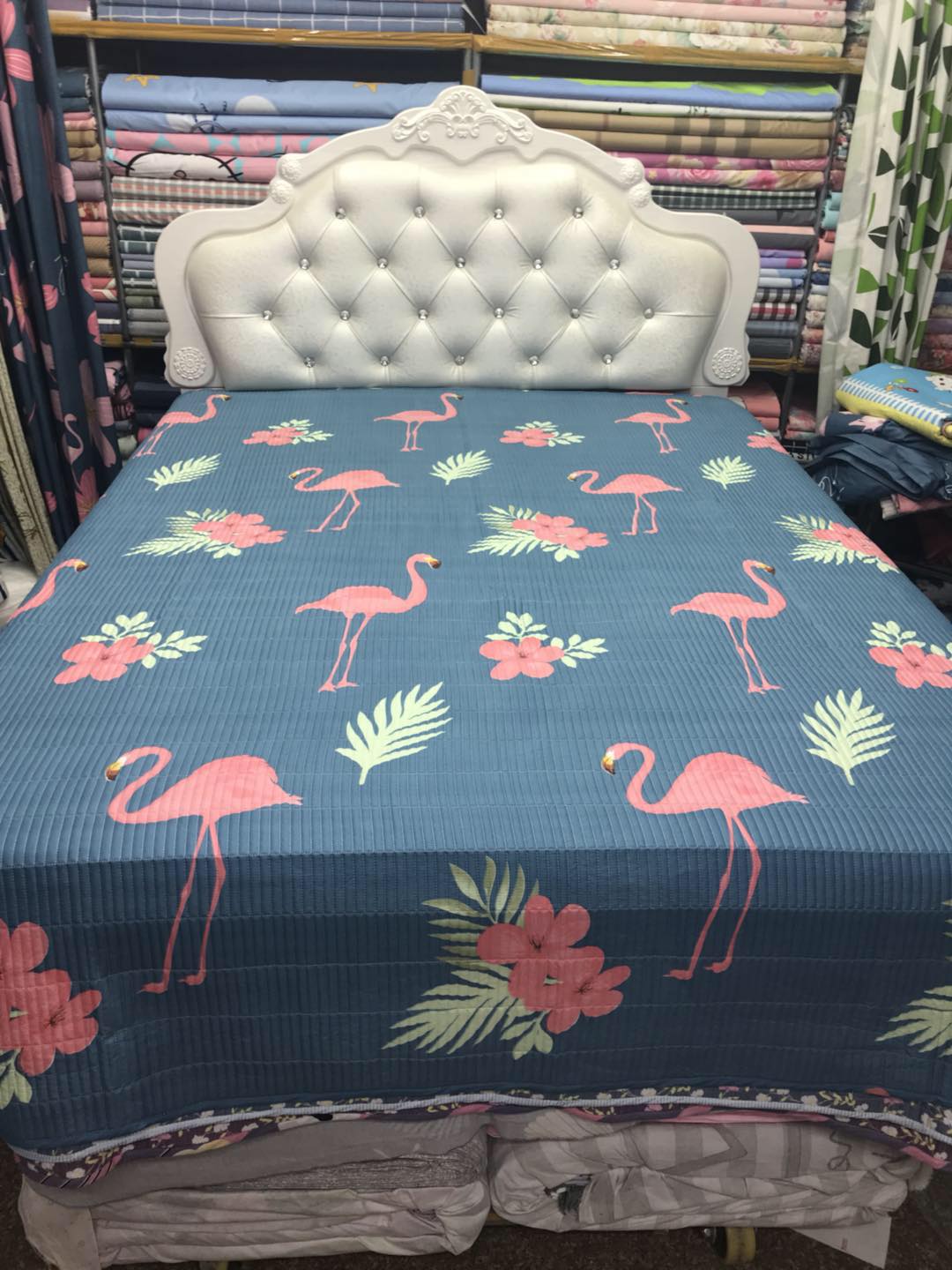 Dongdong vải 1985 giường đôi cover bí mật quilting mật độ cao rửa vải trải giường không có khả năng bóng không phai ra trải giường