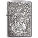 Genuine zippo lighter sterling silver Lucky Pixiu American original zppo genuine men's lettering gift collection