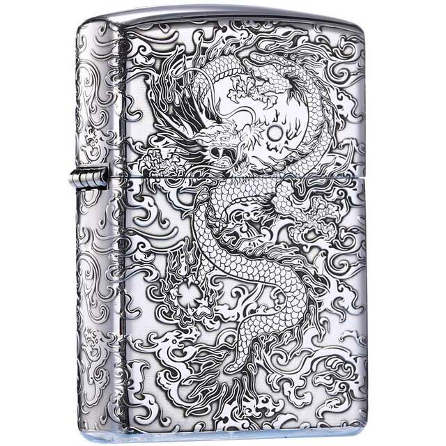 Lighter zippo genuine sterling silver Xiangyunlong American original authentic men's zp limited edition collection grade gift