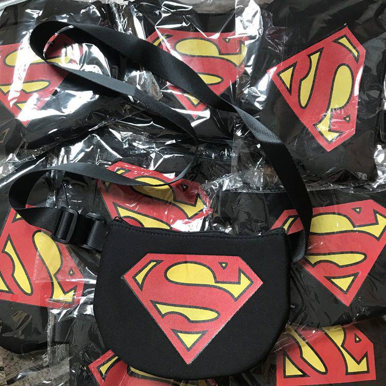 Superman earth cool diagonal waist bag chest bag space cotton cheap and cute