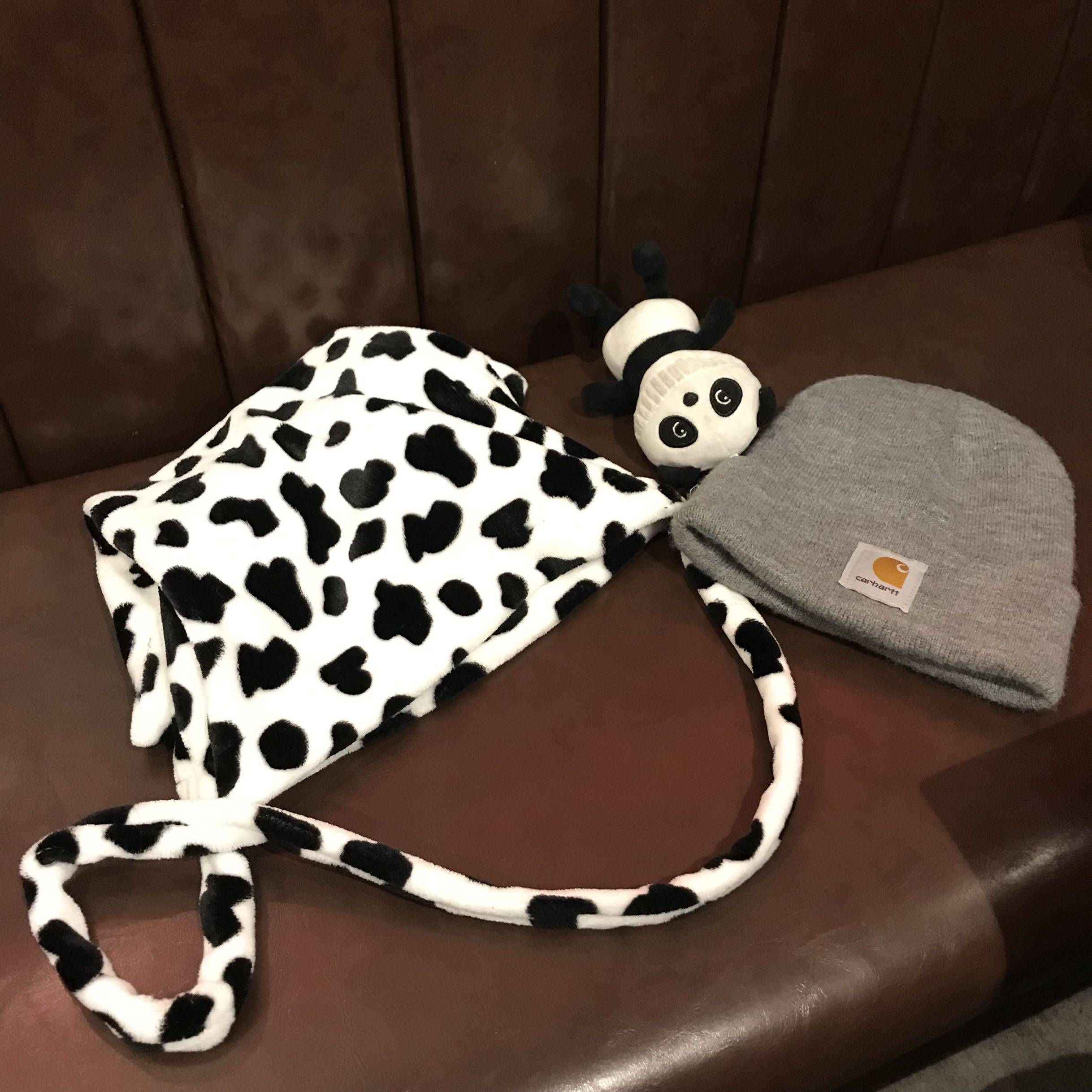 Special price 29 earth cool plush dairy cow single shoulder diagonal satchel