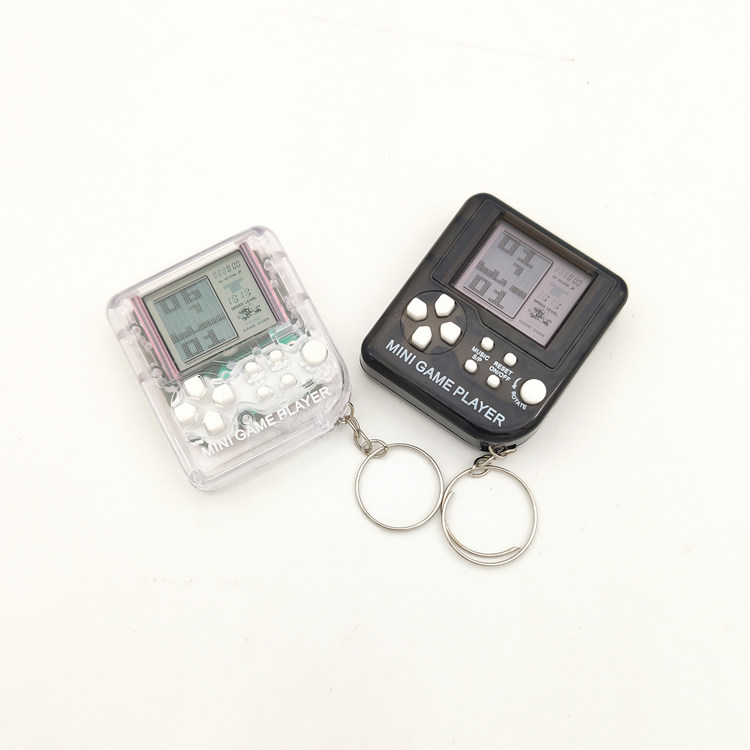 Keychain small game machine hanging Tetris mini palm Primary school student children's electronic toy handheld