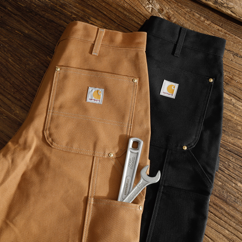 Carhartt B01 Heavy-Duty Canvas Double-Knee Thickened Work Pants American-Style Loose Straight-Leg Lumberjack Pants Trendy