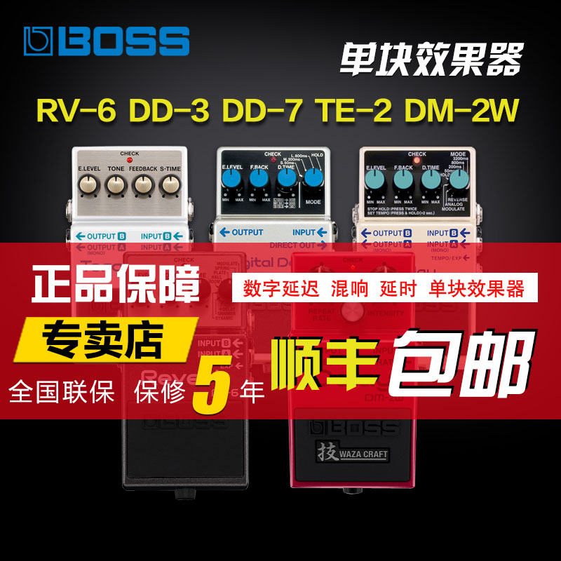 RV-6 RV-6 DD-3T DD-8 TE-2 TE-2 wood electric guitar delay time-lapse mixer single block effect