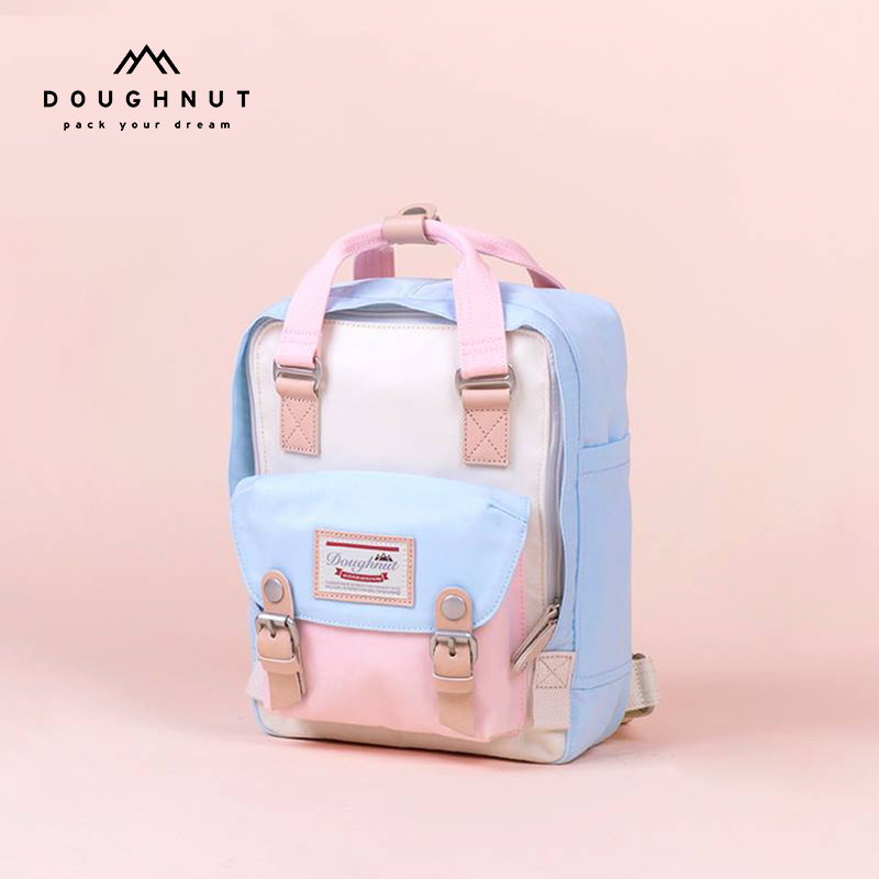 Doughnut Macaroon Mini Doughnut shoulder bag Female mini canvas bag Cherry Blossom series small bag