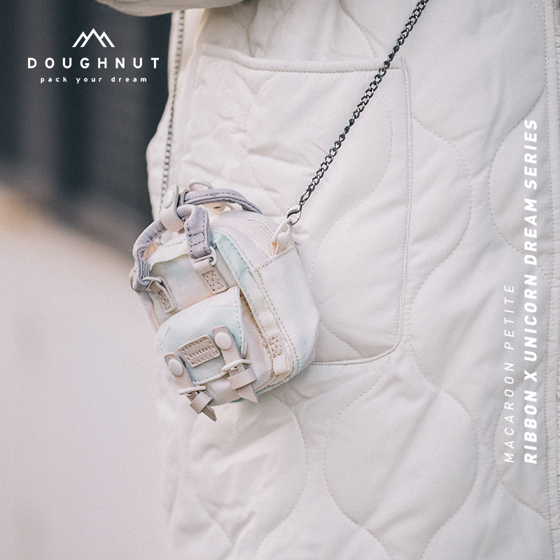 Doughnut Macaroon Petite mini messenger bag red envelope bluetooth headset AirPods pouch