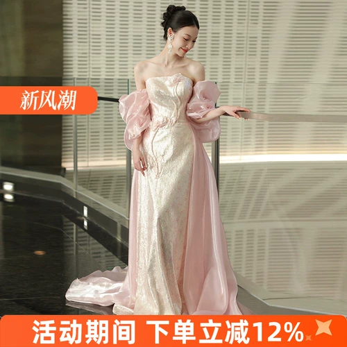 Красная длинная юбка для невесты, свадебное платье