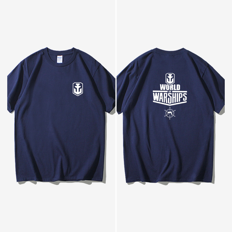 World of Warships Anime Merchandise Wows World of Warplanes Cos Game T-Shirt Short-Sleeved New Clothing Unisex Crew Neck Large World of Warships Anime Merchandise Wows World of Warplanes Cos Game T-Shirt Short-Sleeved New Clothing Unisex Crew Neck Large