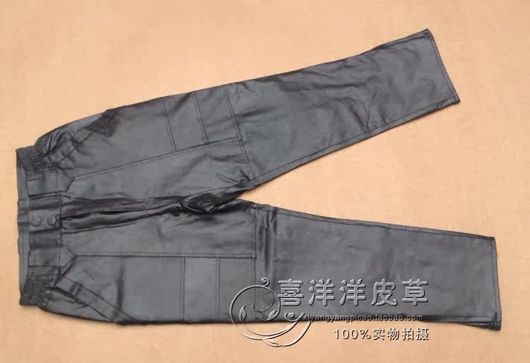 Pantalon cuir homme droit pour hiver - Ref 1476688 Image 17