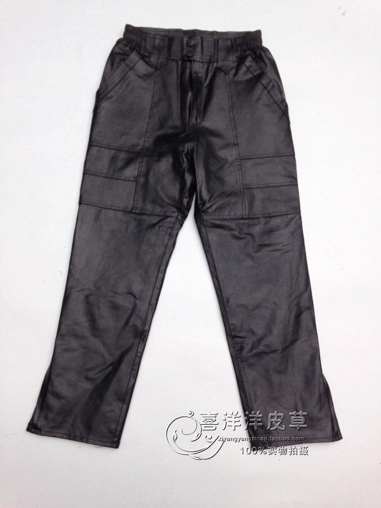 Pantalon cuir homme droit pour hiver - Ref 1476688 Image 18