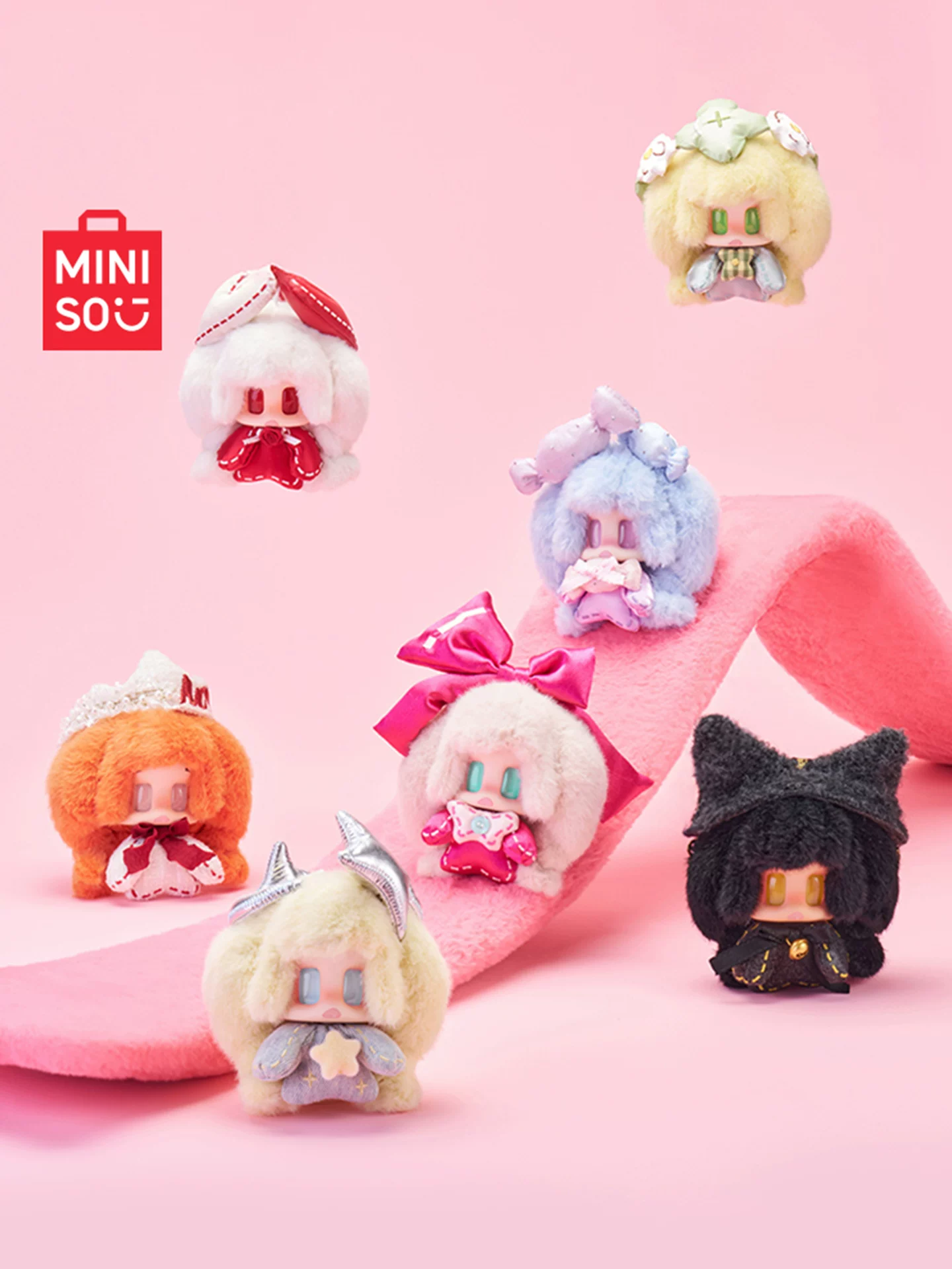Плюшевый blind box MINISO Jiangjiang Pro, премиум мини-фигурка, 1 из 6 случайно