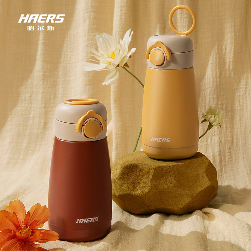 Halles Insulation Cup Female High Face Value Big Belly Cup Play 304 Stainless Steel Students Ins Water Glasses Official Flagship Store