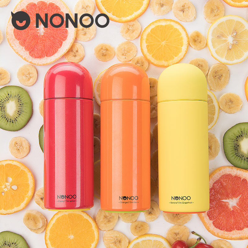 Halles Insulation Cup Nono Water Glass Student Teenage Girl Hearts CUTE FRUIT CUP PORTABLE CREATIVE CUTE CUP