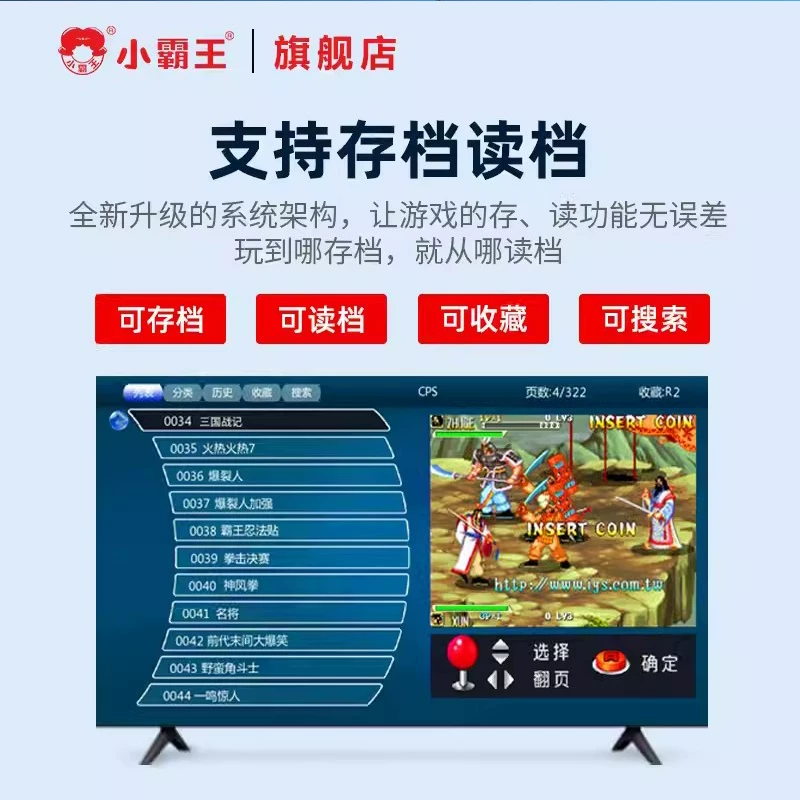 Домашняя игровая консоль Little Overlord, подключенная к телевизору, 2026 новый проектор, беспроводной контроллер, HD карта-type, fc игровая приставка, ps1 аркада, двойное детство, детский красно-белый аппарат