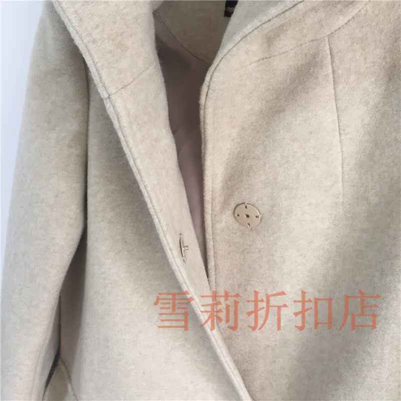 Áo khoác len nữ Lajia 2018 mùa đông mới phiên bản Hàn Quốc của áo len dài trùm đầu rộng 30084289 áo khoác bò nữ