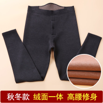  Warm pants thin mens medium thick plus velvet pants autumn pants mens one-piece line pants tight cotton pants spring and autumn leggings