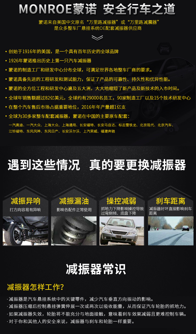 蒙诺自适应避震,蒙诺减震三大系列区别,蒙诺倍骋是什么档次_大山谷图库