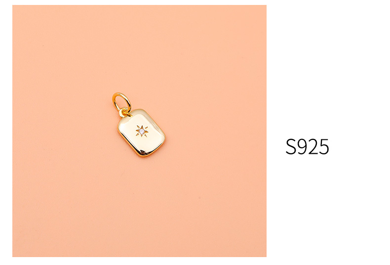 1 Piece 11 * 7mm 12*7mm 8.3*8.8mm 925 Sterling Silver Water Droplets Heart Shape Pendant display picture 2