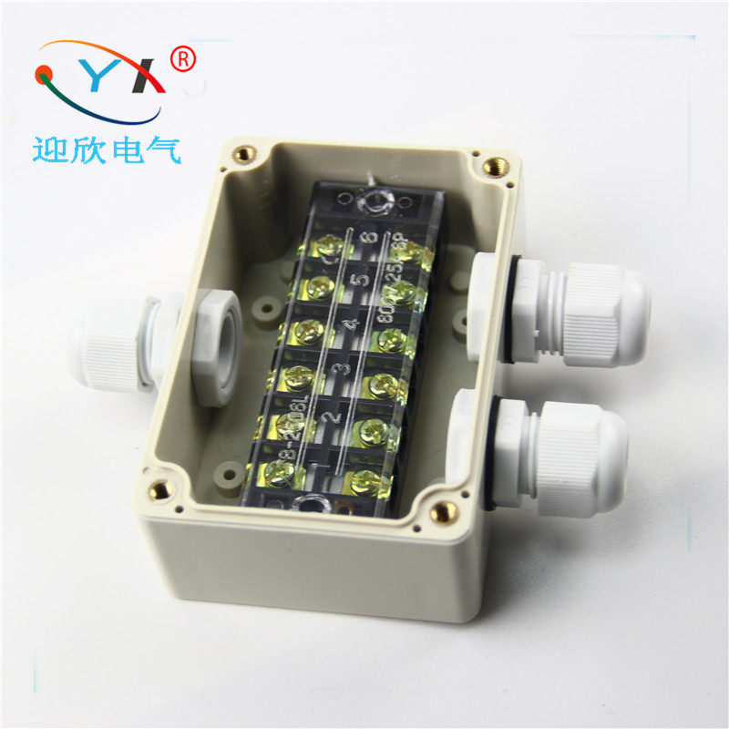 100 * 68 * 50 waterproof junction box plastic one-in-two out of industrial cable power line-of-wire box electric control box