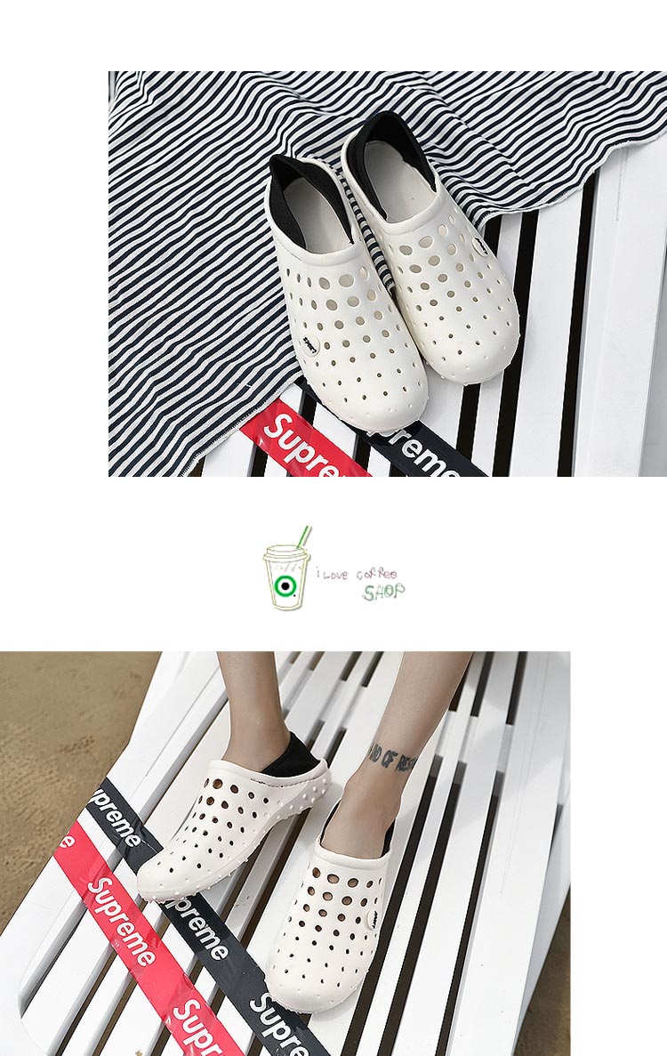 Giày đế xuồng nam chống trượt mềm, dép baotou và dép thạch mùa hè ngoài trời giày gucci nam