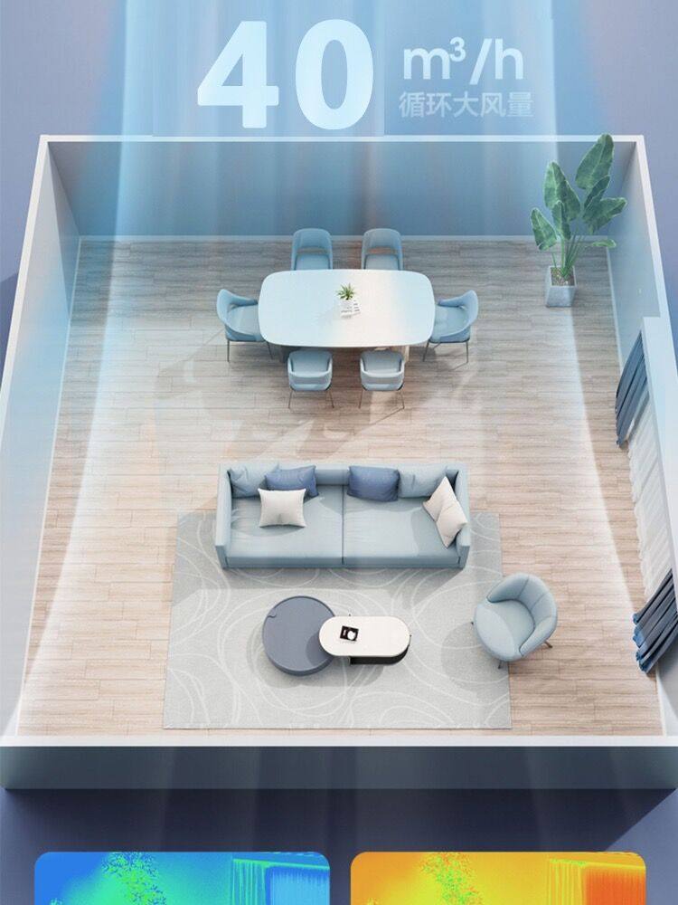 Mobile Small Air Conditioner for Both Cooling and Heating, Wall-Mounted for Bedroom, No Drilling Required, Silent, Energy-Saving, No External Unit, Integrated Air Cooler