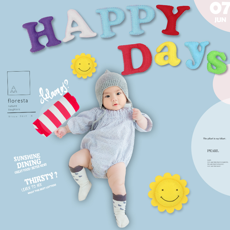 Unwoven cloth free of cut photo props case English letters (single optional)