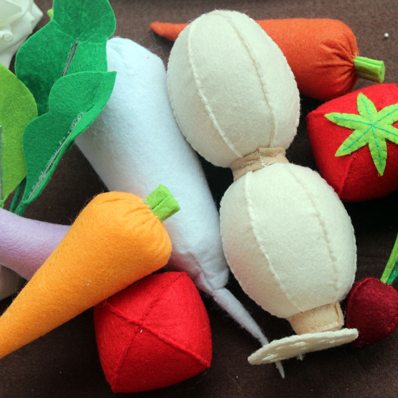 Handmade cloth of DIY vegetables 9 composite packets