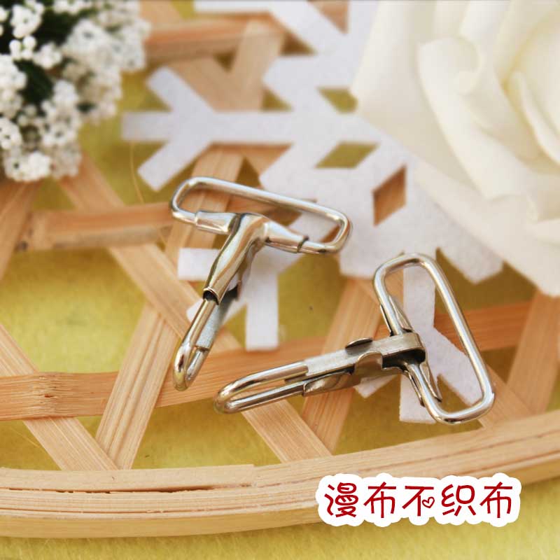 Diffuse non-woven handmade fabric DIY bag accessories bag with hyperlink square head 30MM*40MM lobster buckle