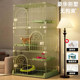 Cat cage for household use, extra large space, luxury cat villa indoor multi-story storage cat cage with toilet cat tangtte cat house