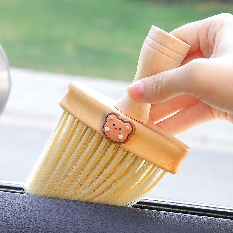 Car Clean Hair Brush Air Outlet Fine Slit Except Dust Soft Hairbrush Tool Vehicle Air Conditioning Brushed Cleaner