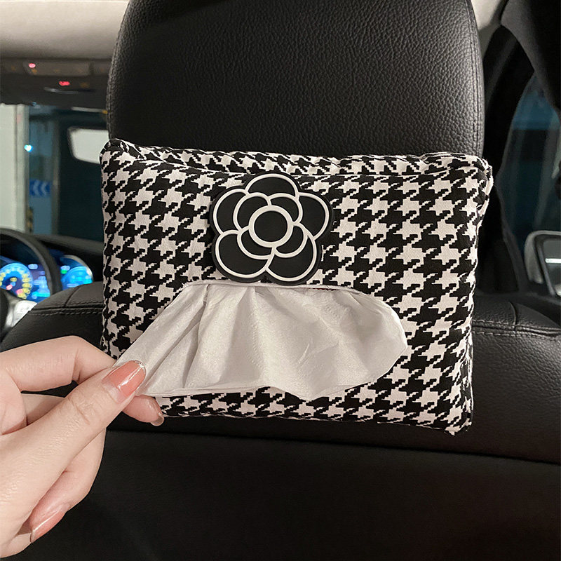 Car Tissue Box Car Tissue Box Armrest Box Hanging Car Supplies Daquan Car Sun Visor Tissue Bag Female