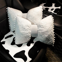 Car cushion cute goddess winter plush single net red Four Seasons universal car cartoon seat three-piece set