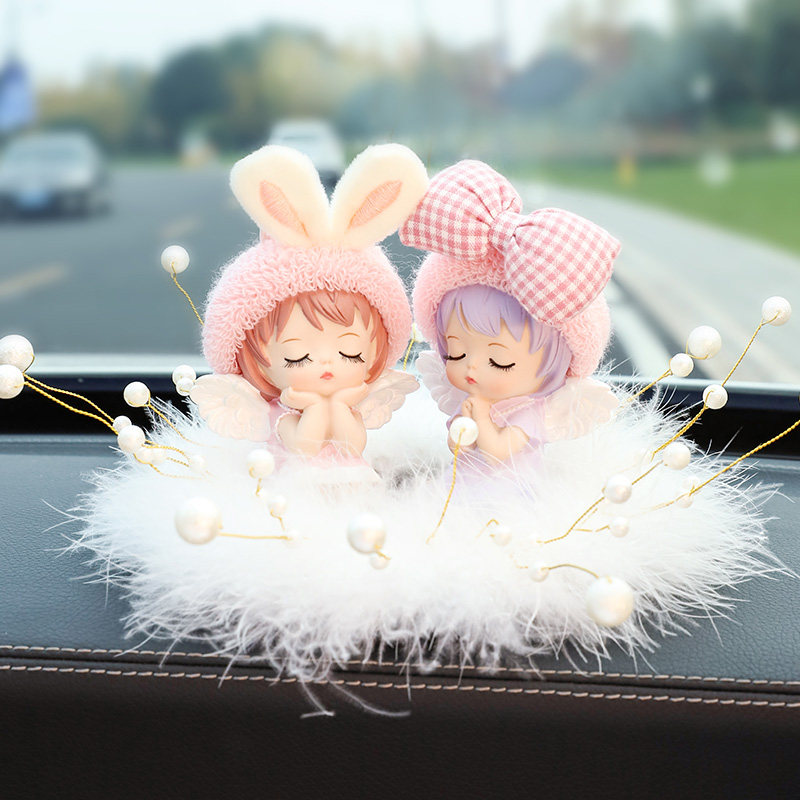 Car ornaments car net red cute car high-end interior goddess model car good decoration supplies big full of women