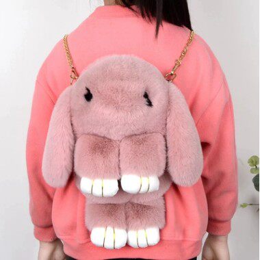 Rabbit Cute Doll Mini Girl South Korea Rex Rabbit Fur Paparazzi with small plush rabbit plush dolls pituitary