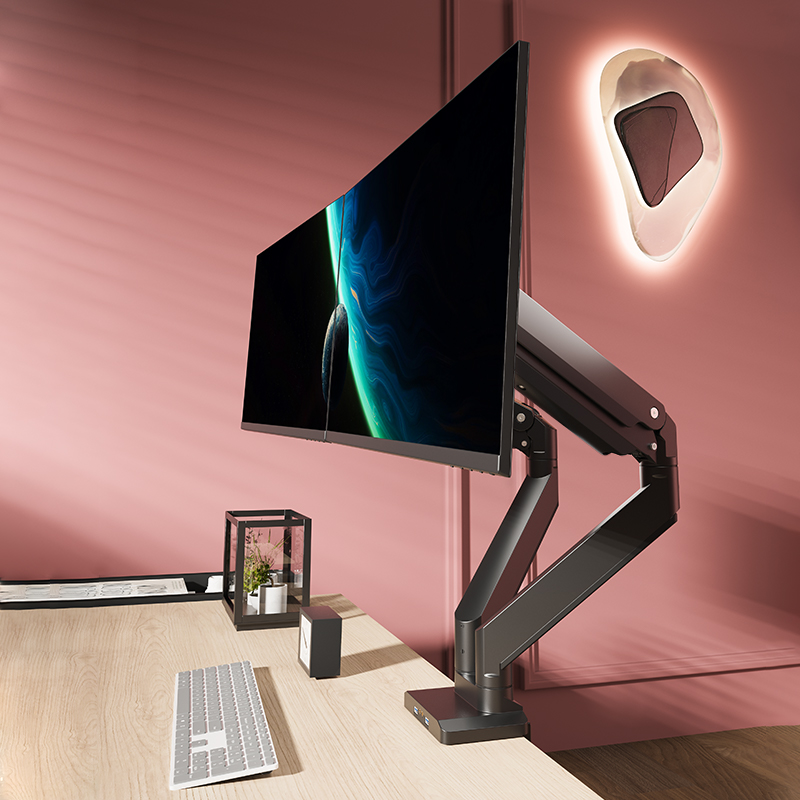 Brateck dual screen display bracket lifts and lowers screen bracket 34 35 inches LDT23-C024U