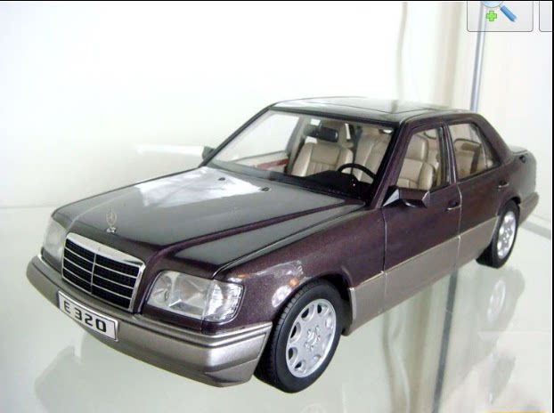 Alto 1:18 AutoArt Mercedes-Benz BENZ E320 W124 E-Klasse purple car model