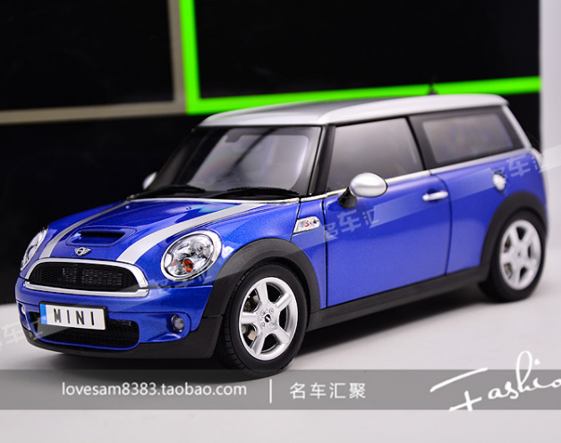 Kyosho 1:18 BMW Mini Cooper S MINI CLUBMAN удлинённая синяя модель автомобиля