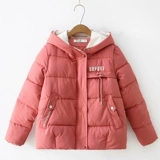 Пуховик для школьников с капюшоном, куртка с пухом, подходит для подростков