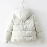 Пуховик для школьников с капюшоном, куртка с пухом, подходит для подростков