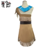 Хэллоуин Покахонтас cos костюмы Покахонтас индийская принцесса косплей анимационные костюмы