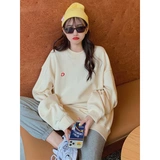 Лонгслив для отдыха, розовая утепленная толстовка, по фигуре, в корейском стиле, 2020, осенний