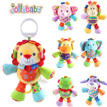 jollybaby animal baby wind-up music hand-operated bell baby comfort toy lathe hanging puppet 369 months