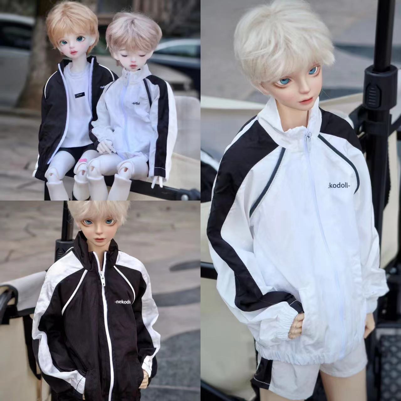 (Tri-footed cat) bjd 1 4 65 68 uncles 30% Waters suit tracksuit sportswear jacket shorts-Taobao