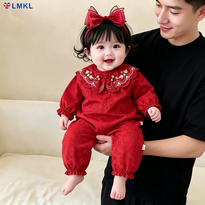 Uk Lmkl Baby Clothes Romper Autumn One-Year-Old Girl Dress New Chinese Style Little Princess Birthday Hundred-Day Banquet Uk Lmkl Baby Clothes Romper Autumn One-Year-Old Girl Dress New Chinese Style Little Princess Birthday Hundred-Day Banquet