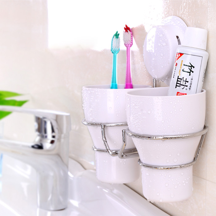 Carabao suction cup dental cup shelve lovers toothbrush cup holder creative mouthwash cup tooth cup dental cylinder wash-up suit