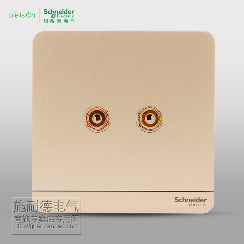 Schneider switch socket TWO-HEADED TWO HOLES SOUND SOCKET PANEL SOUND BOX WEAK ELECTRIC PANEL INAUDIBLE